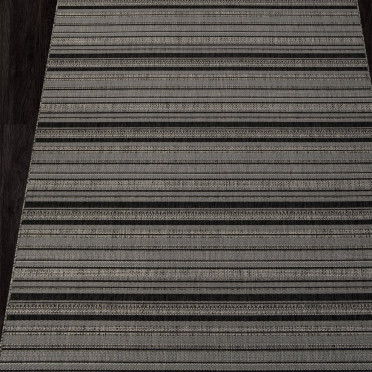 Ковер S146 - BLACK-GRAY - Прямоугольник - коллекция KAIR