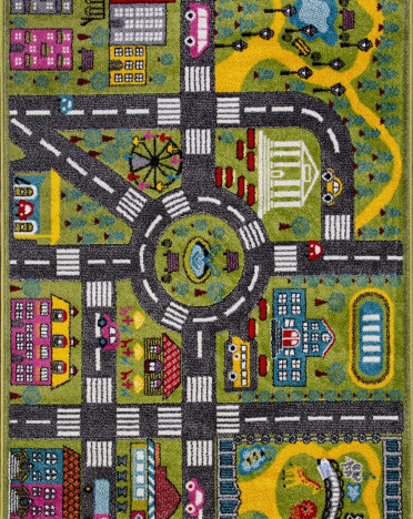 Ковер российский C070 RIO (Фризе, зеленый)