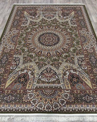 Ковер турецкий 3809 Абришим (Акрил - Хлопок, бежевый)