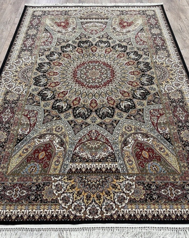 Ковер турецкий 3809A Абришим (Акрил - Хлопок, синий)