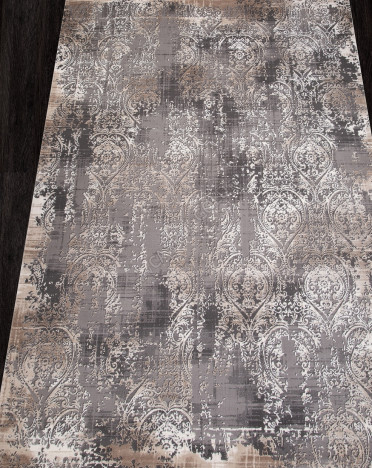 Ковер турецкий 04078C ARMINA (PP Heatset Высокоплотный, бежевый, серый)