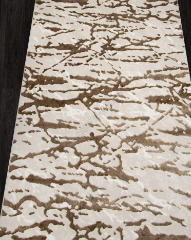 Ковер турецкий O1441-65 SAMIRA (Полиэстер хит-сет, бежевый, коричневый)