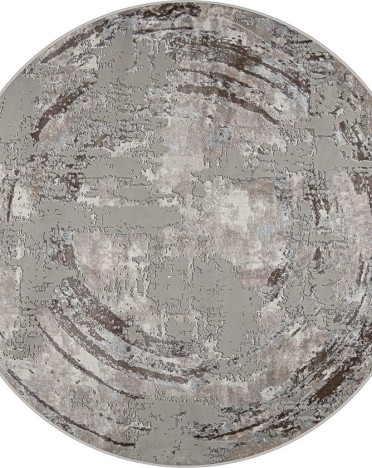 Ковер турецкий 50122X Amatis (Reis) круглый (Акрил, бежевый, серый) круглый