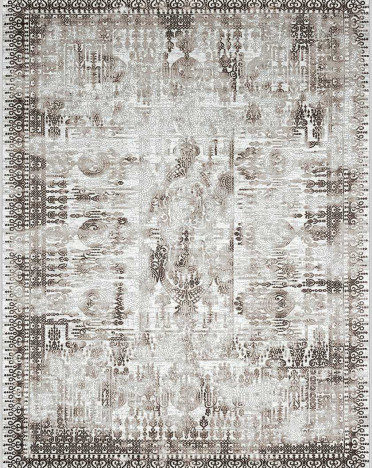 Ковер турецкий 37547B Sanat Viscon (полиэстер хит сет, бежевый)