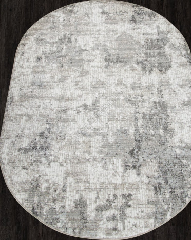 Ковер российский F143 MIRANDA (Хит-сет, бежевый, серый) овальный