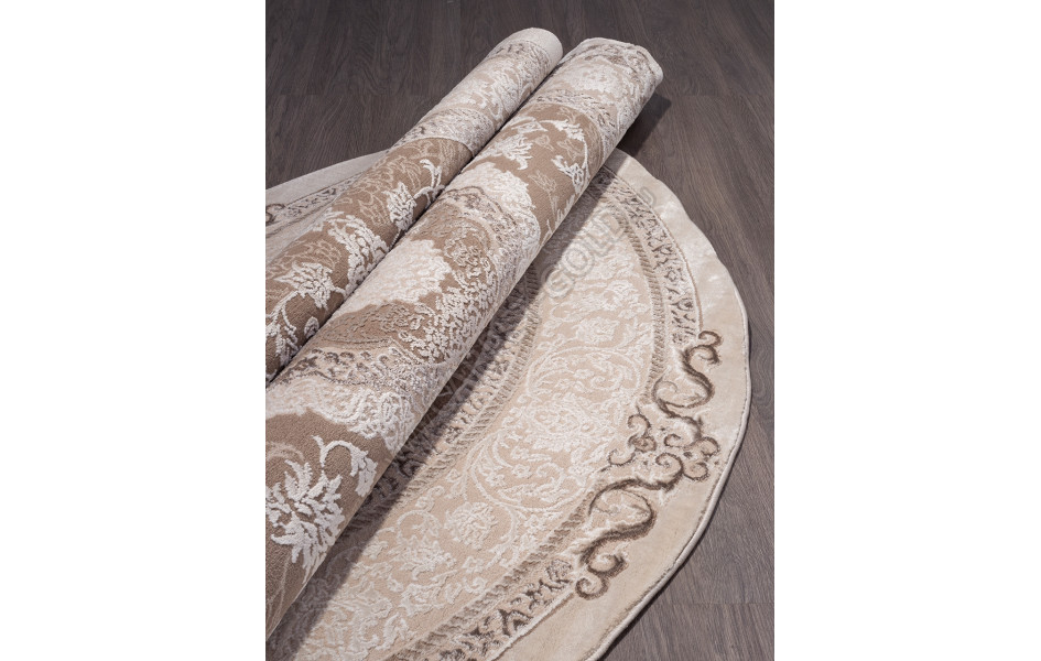 Ковер 03874B - BROWN / BROWN - Круг ARMINA