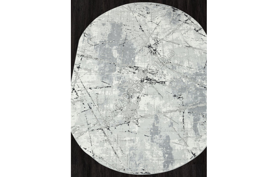 Ковер GL039G - GREY / GREY - Овал - коллекция NENSI