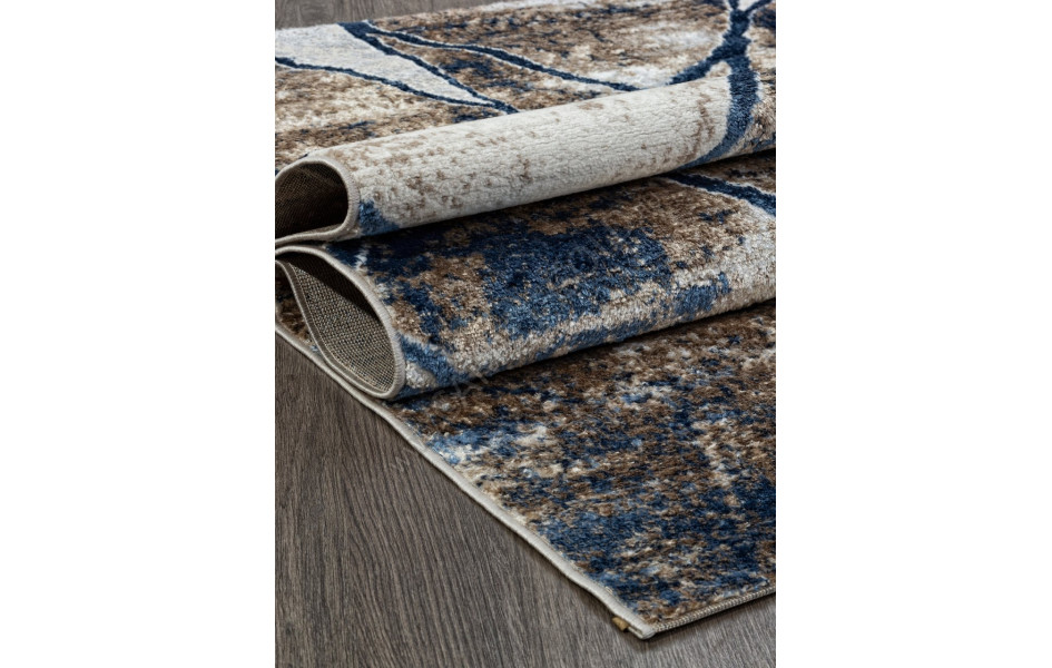 Ковер O1702 - 630 CREAM / BLUE - Прямоугольник - коллекция ANTEP