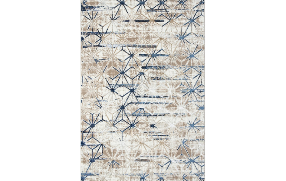Ковер O1703 - 630 CREAM / BLUE - Прямоугольник - коллекция ANTEP