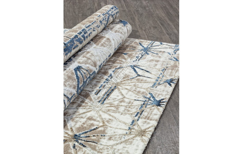 Ковер O1703 - 630 CREAM / BLUE - Прямоугольник - коллекция ANTEP